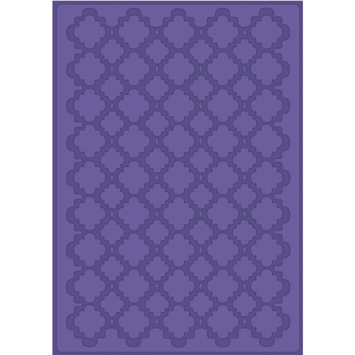 Craftwell Quatrafoil Embossing Folder For Scrapbooking, Letter Size