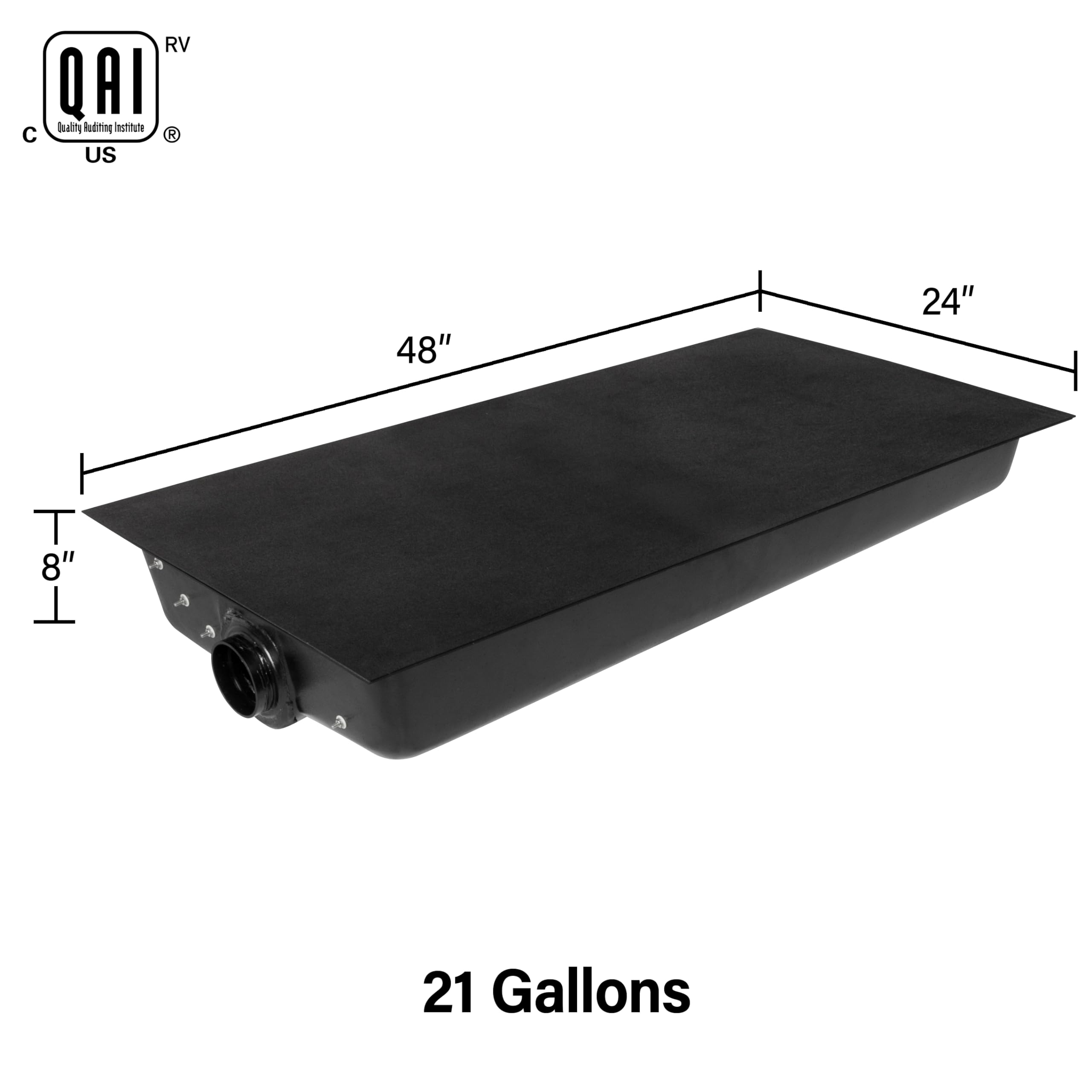 Amazon.com: Ameri-Kart 21 Gallon RV Black Water Tank, Leak-Proof