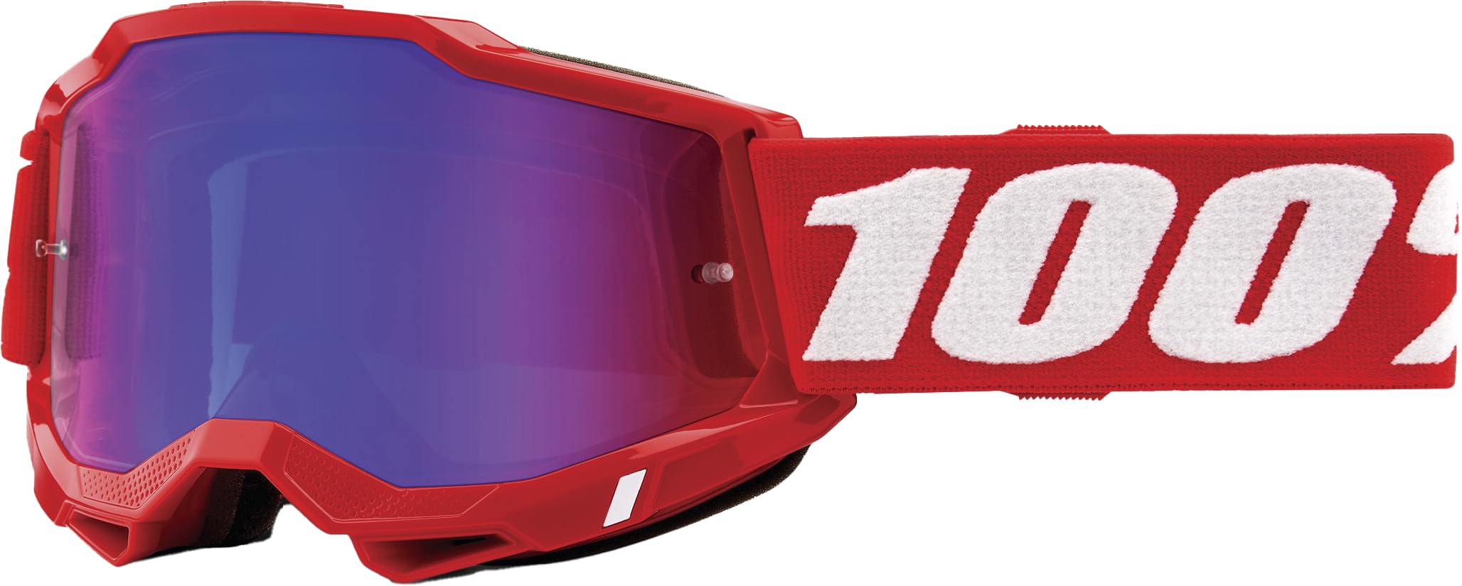 100% Desconocido Occhiali Accuri 2 22, Sport, Rosso Blu Specchio (Multicolore), Unisex Adulto