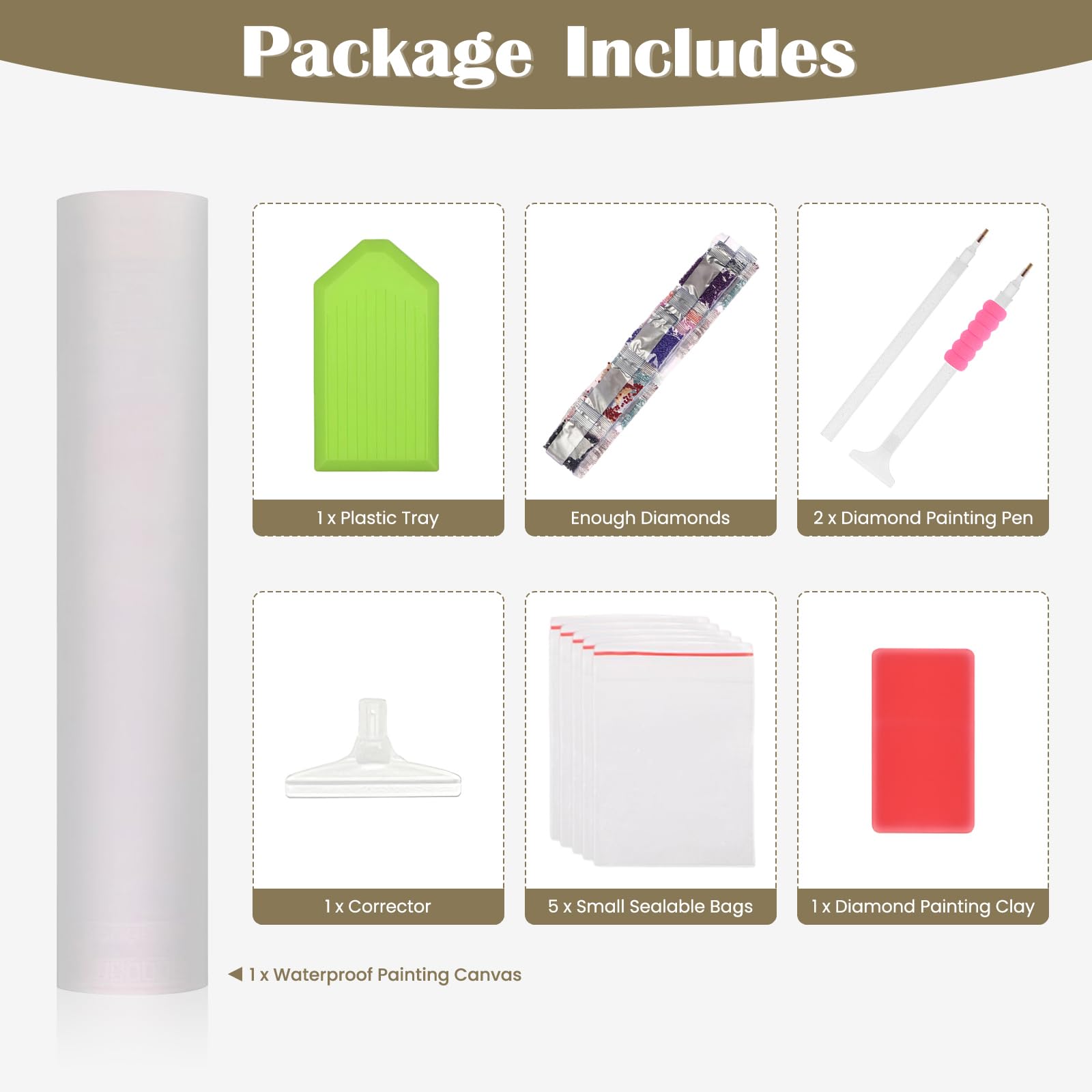 DAERLE Diamond Painting Kit Completo Schizzo e cane adorabile, Pittura Diamante 5d, Diamanti Quadri Incollare Regalo Donna Compleanno Anniversario Gift Per Lui Amica Decorazioni Parete 30x40cm