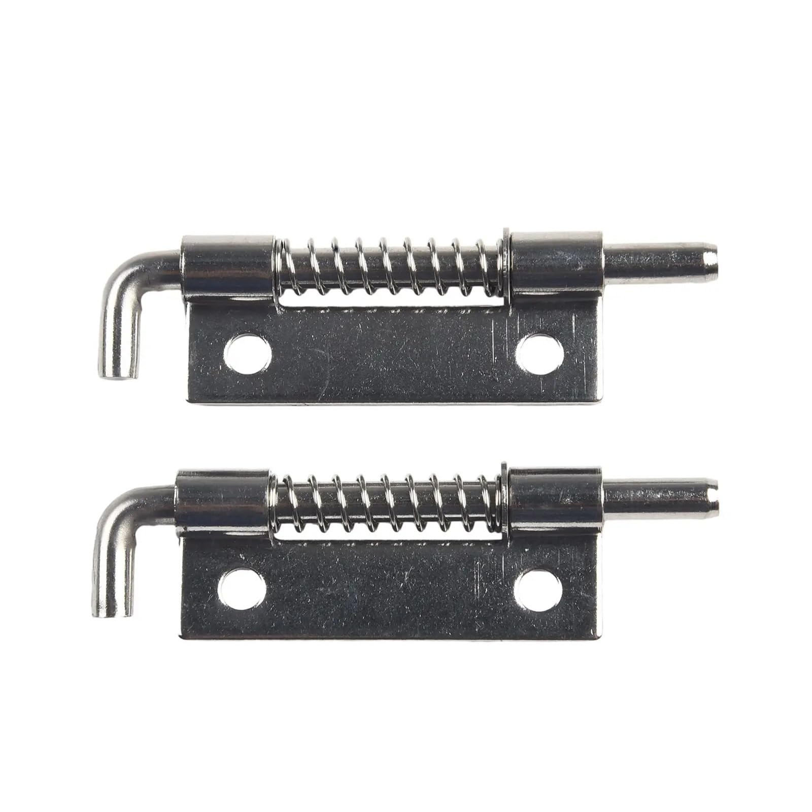 2PCS Spring Loaded Latches Barrels Bolt Latch Tone Door Cabinet Hinges Welding Hardware(L Left)