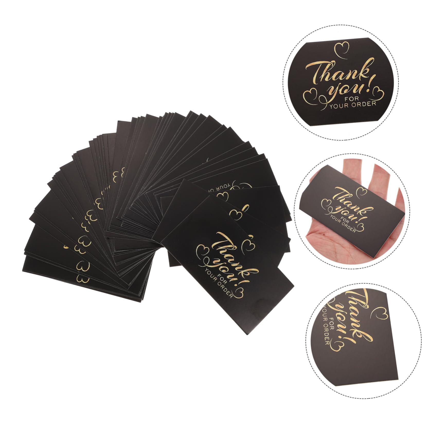 SHINEOFI 200piezas Tarjetas De Agradecimiento Elegantes Flores Tarjetas Para Clientes y Compradores Para Negocios Online y Agradece Tus Clientes Estilo