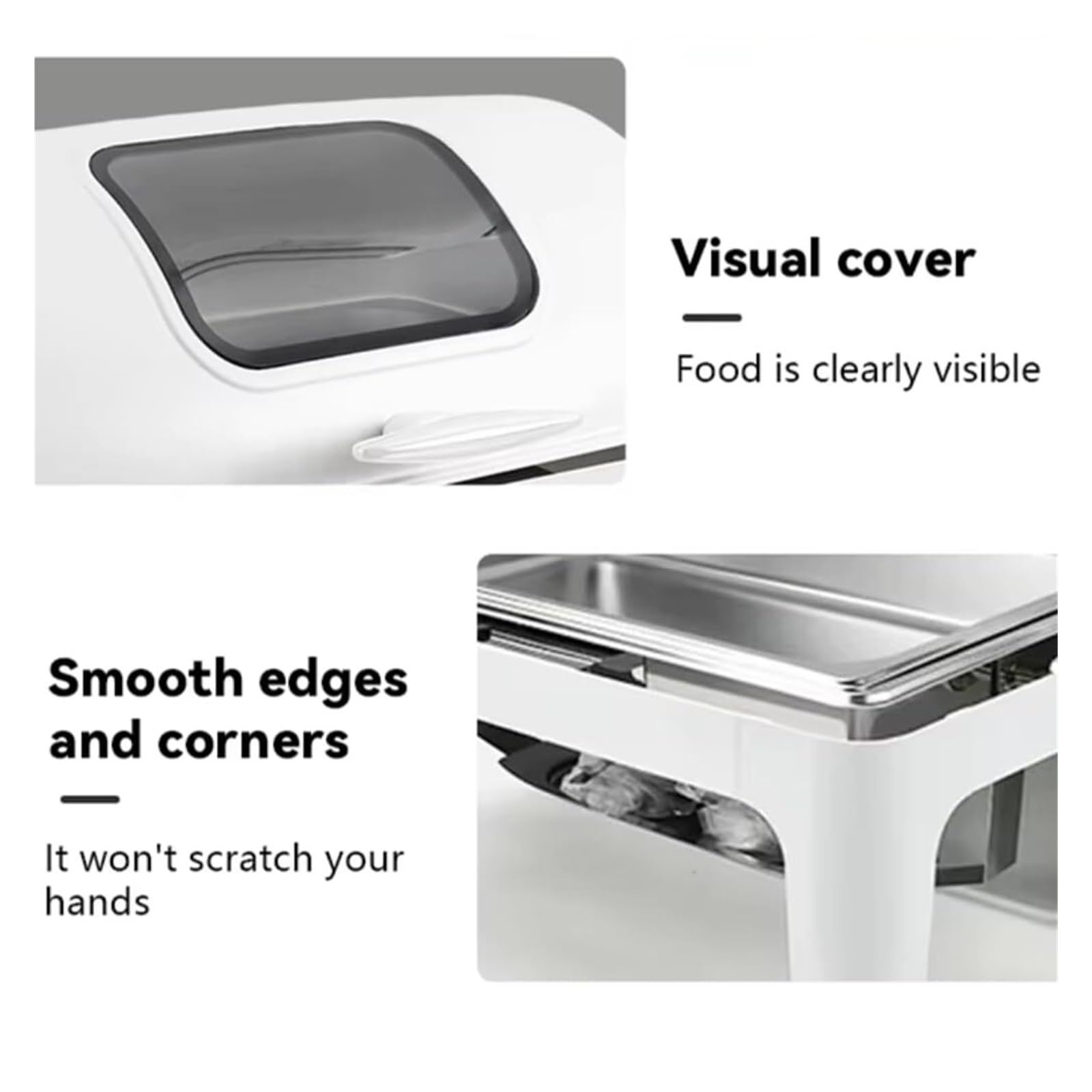 Scaldavivande Roll Top con copertura completamente ribaltabile for buffet