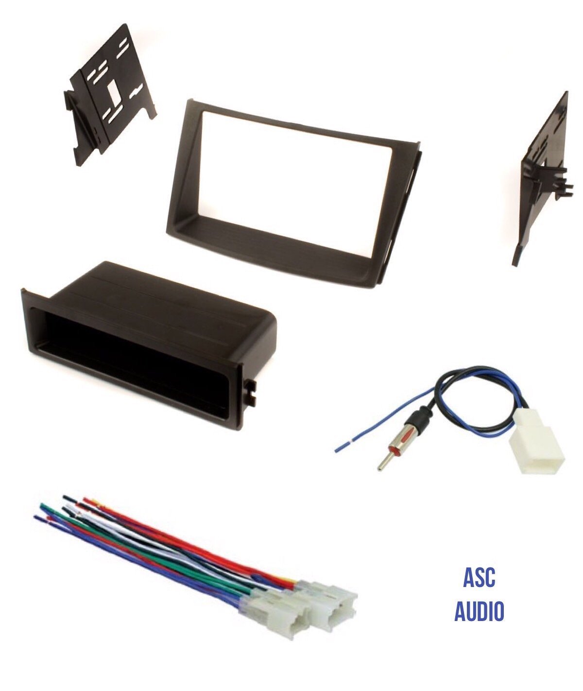 ASC Audio ASC Car Stereo Install Dash Kit, Wire Harness, and Antenna