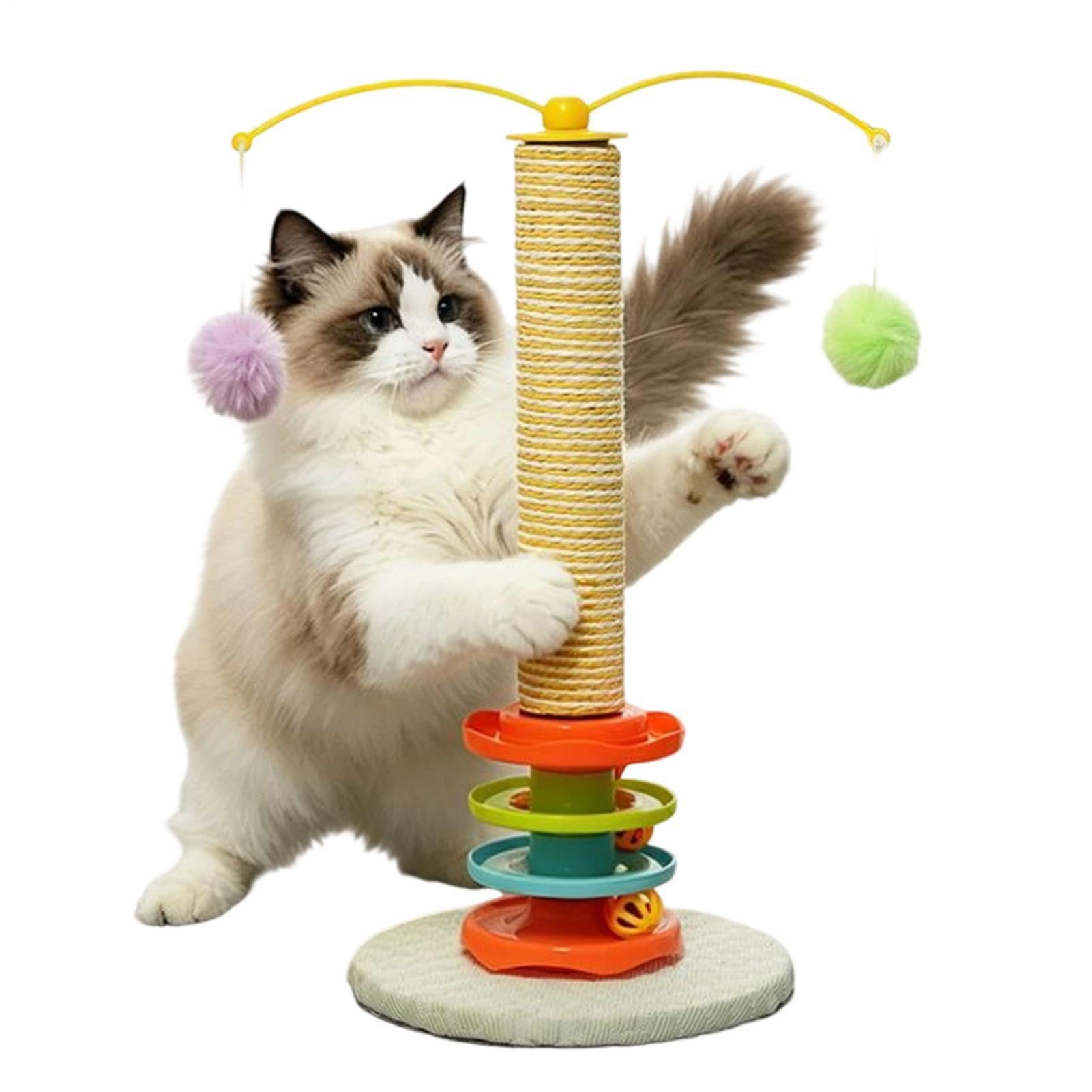 Poteaux à griffer pour Chat Auto-brosseur interactif surélevé