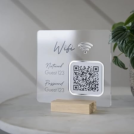 Wifi QR Code with Base Wifi Sign Scan for Wifi Custom 5