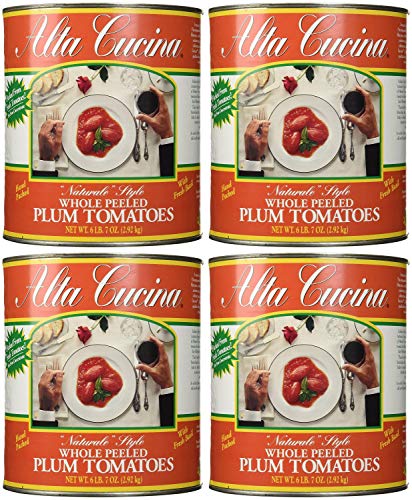 Stanislaus Alta Cucina Whole Tomatoes, 6.43 Pound Pack of 4