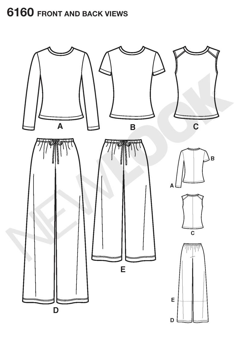 New Look Sewing Pattern Misses' & Men's Separates