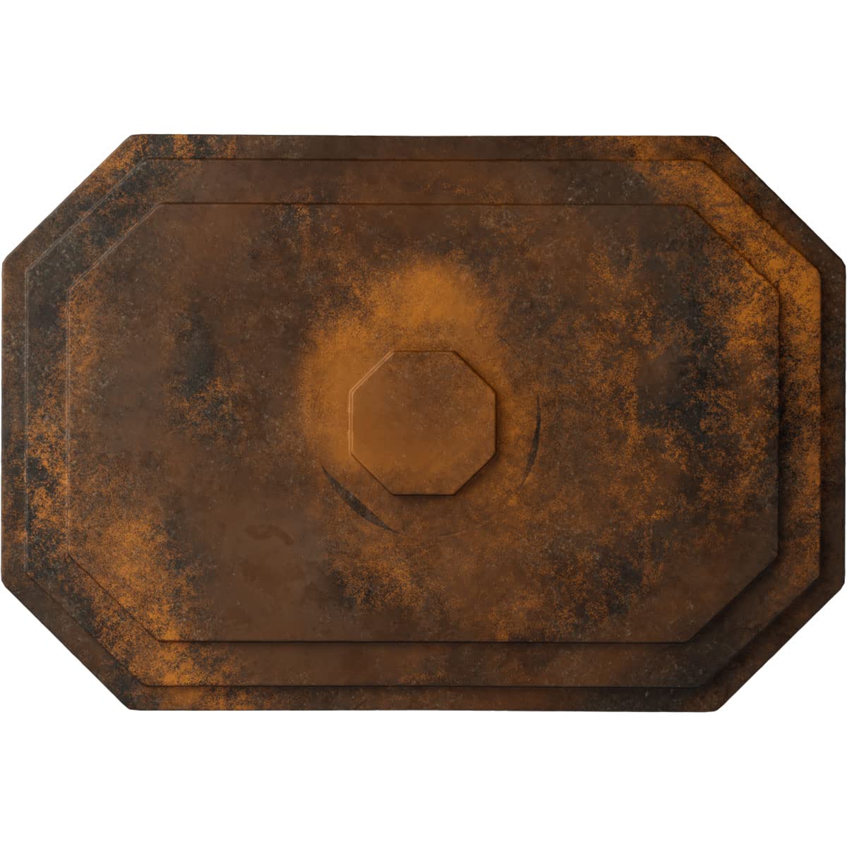 Ekena Millwork CM25FERUS 25 1/4"W X 17 1/4"H X 1 3/4"P Felix Ceiling Medallion, Rust