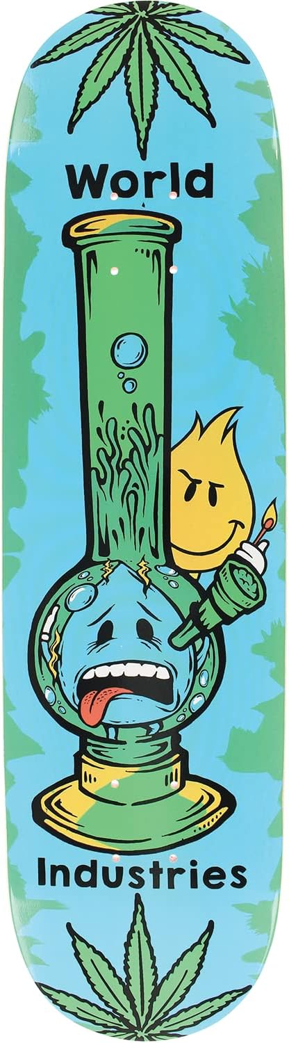 World Industries Wi Bong Skateboard Deck -8.25 - (Bundled with Free 1" Hardware Set)
