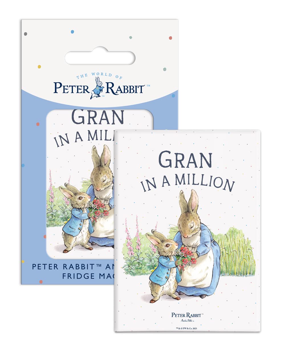 Fridge Magnet (65 x 90 mm) - Beatrix Potter - Peter Rabbit - GRAN in a MILLION