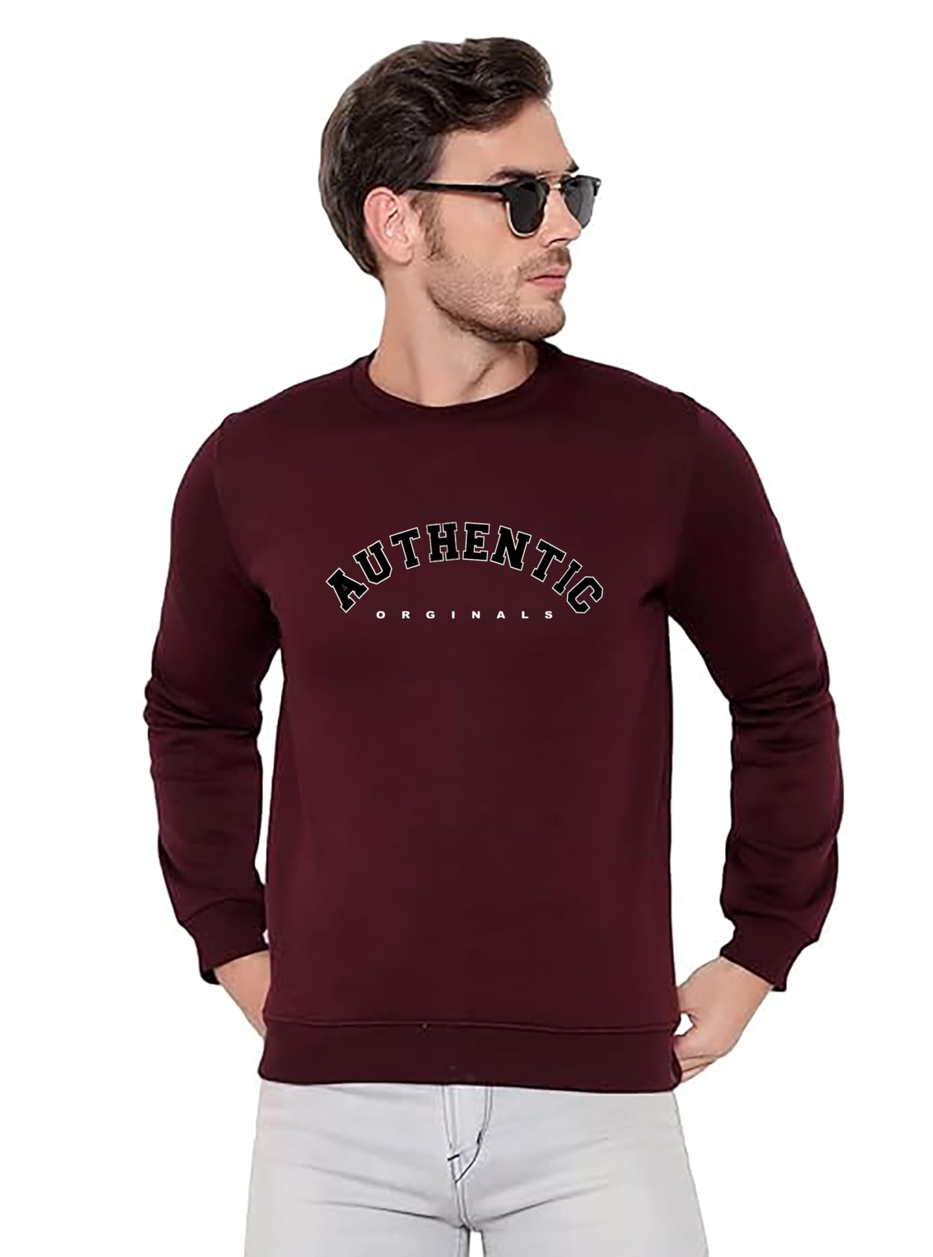 enziko Mens Printed Cotton Round Neck Sweatshirts-picture-13