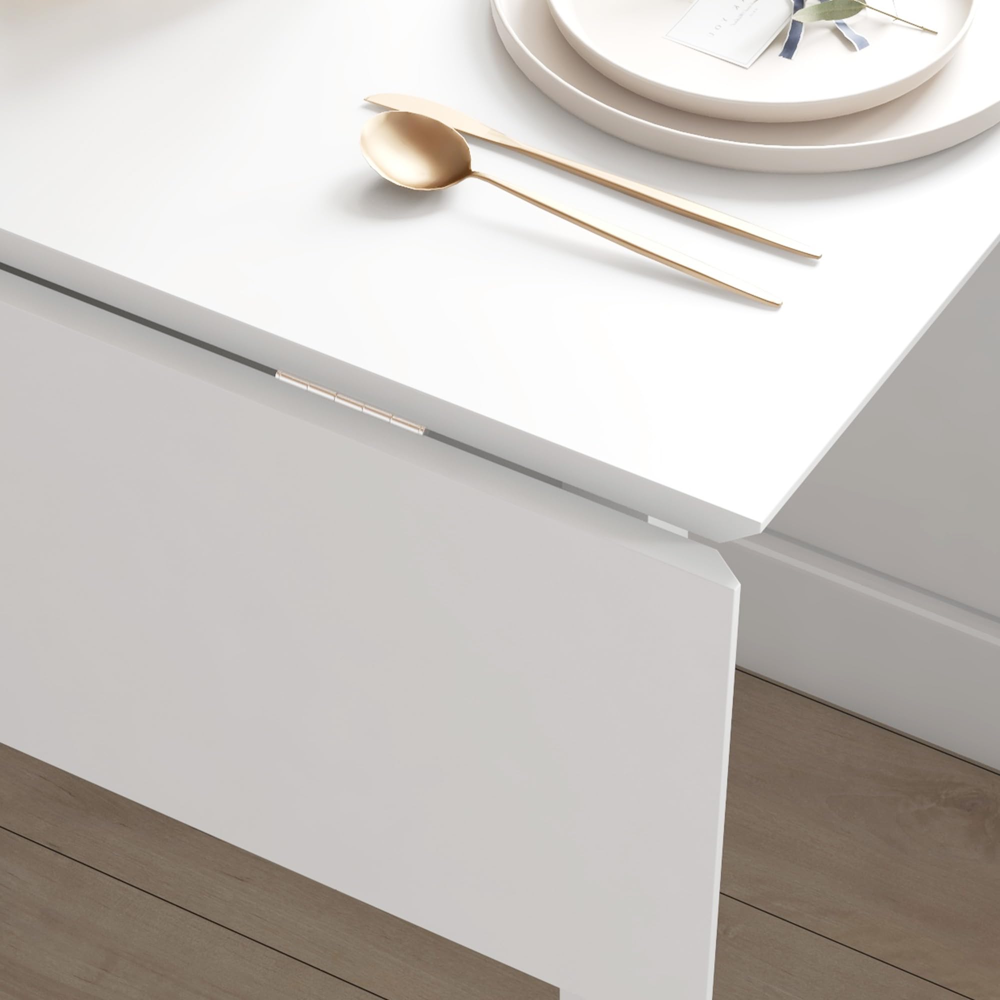 HOMCOM Esstisch Klappbar für 2-4 Personen 110 x 86 x 75 cm Weiß