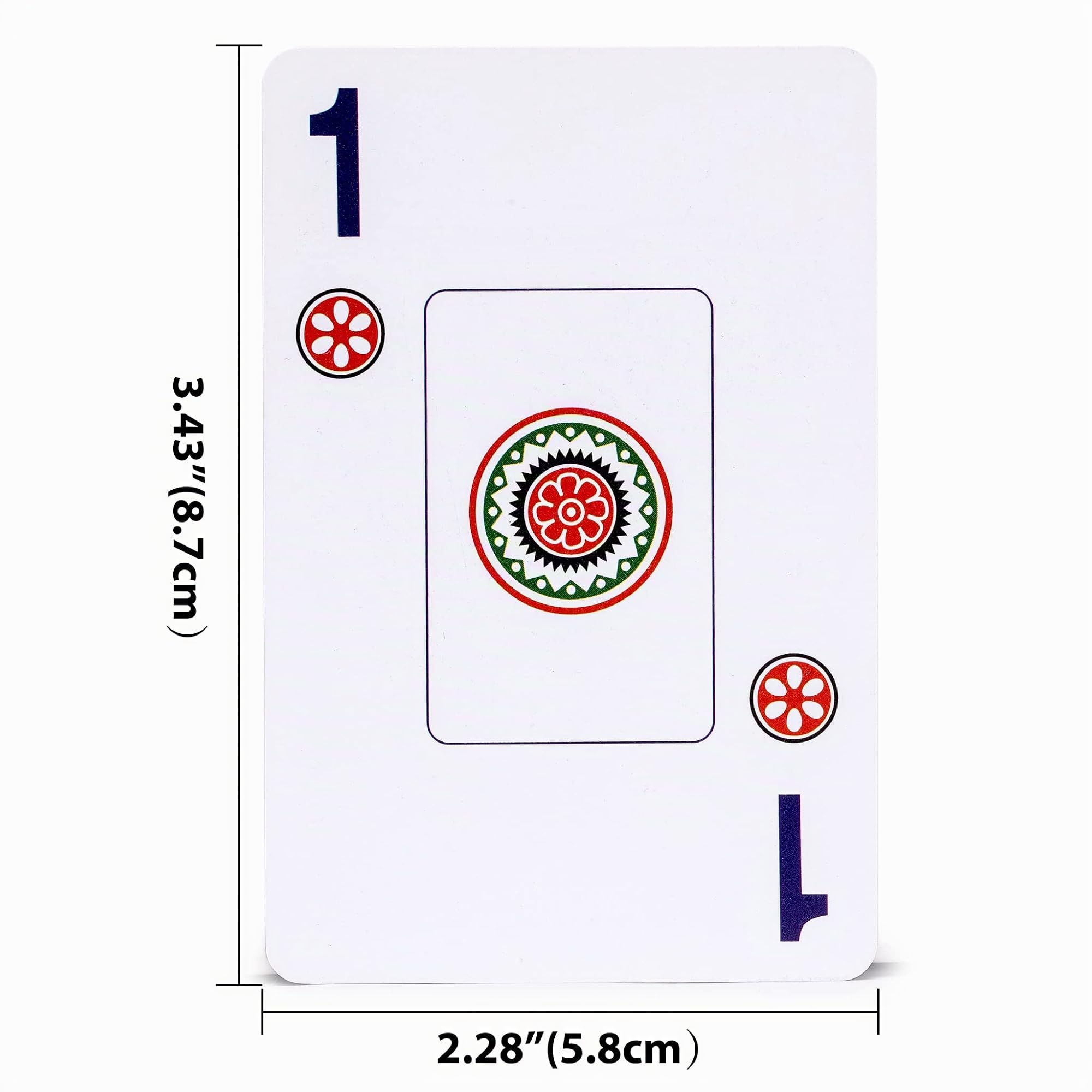 YMI Lot de 178 cartes de mahjong américain indigo | 178 cartes à jouer American Mahjong, dos indigo, 8,7 x 5,8 cm chacune. Cartes uniquement, pas de supports ni de dés.