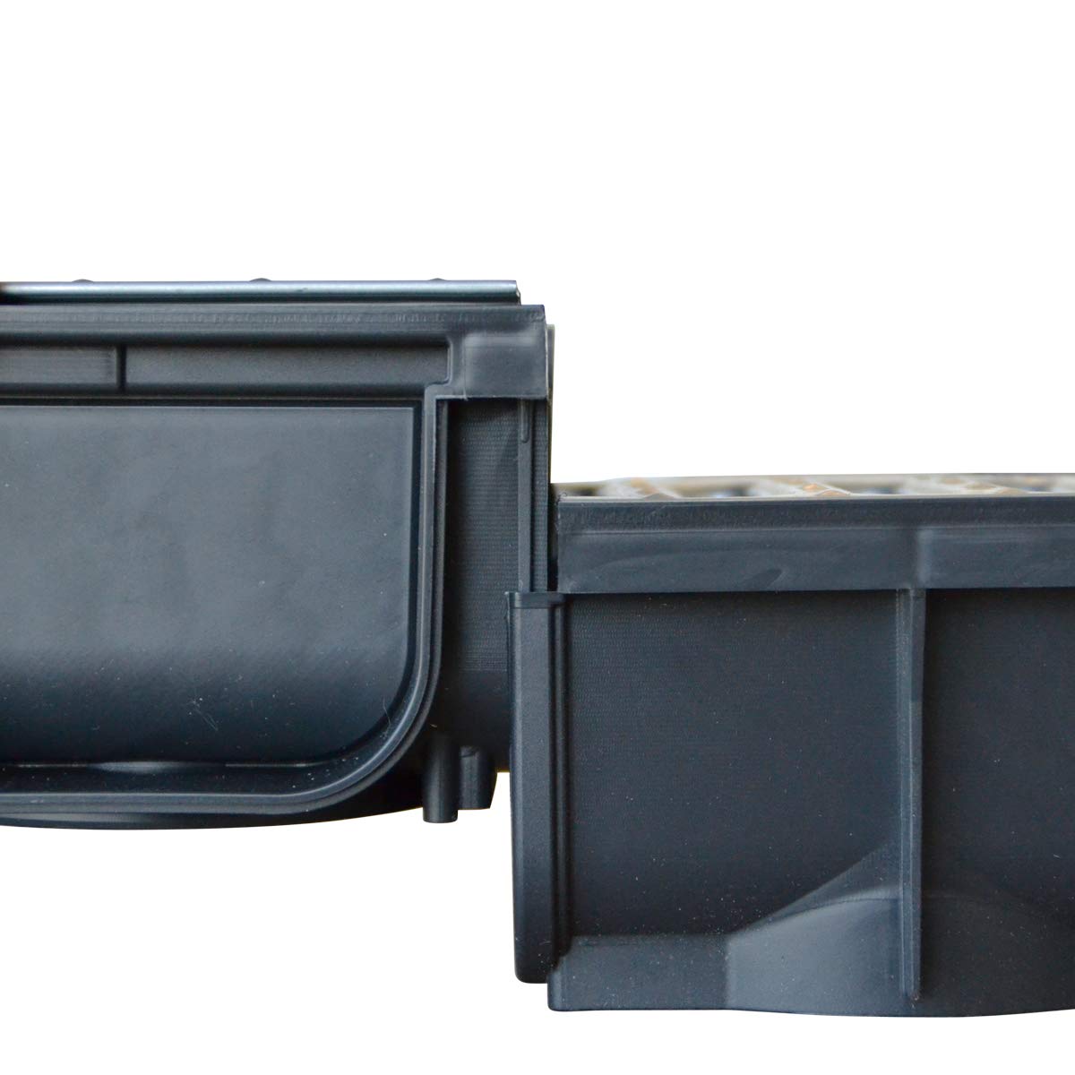 Jardibric - Kit Caniveau Drainage A15 3 m (Lot de 3 x 1 m) - Grille Acier Galvanisé - Jardin Terrasse