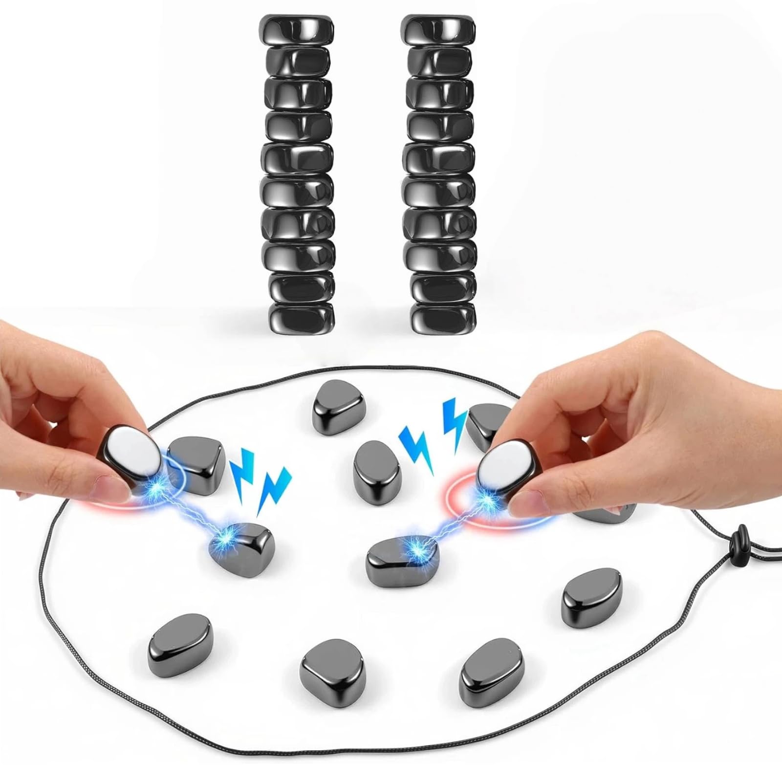 Magnetic Chess Game Magnetic Chess Game with Stones,Magnetic Chesss Set with 20 Magnetic Chess Travel Toys for Family Party Travel Game Age 14+