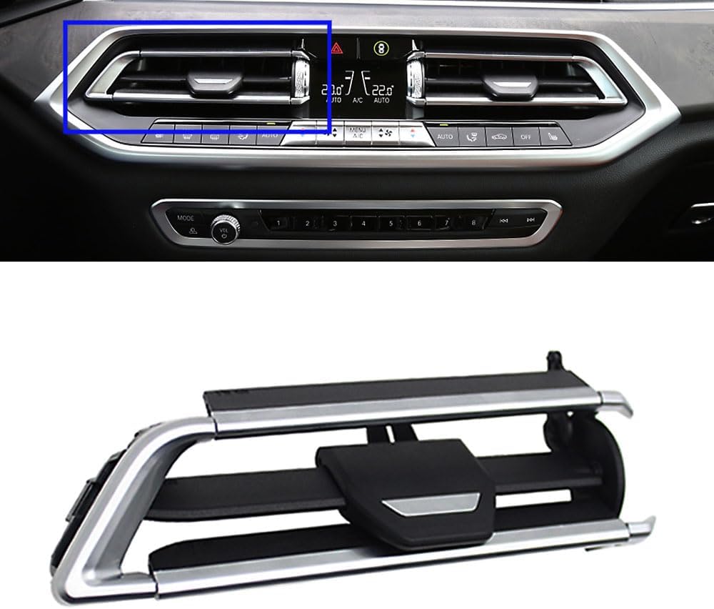 for BMW X5 G05 X6 G06 X7 G07, Center AC Air Vent Clips Tab Repair Kit, Dash Middle AC Vent Clips Air Conditioning Vent Outlet Tab Replacement (Center-left)