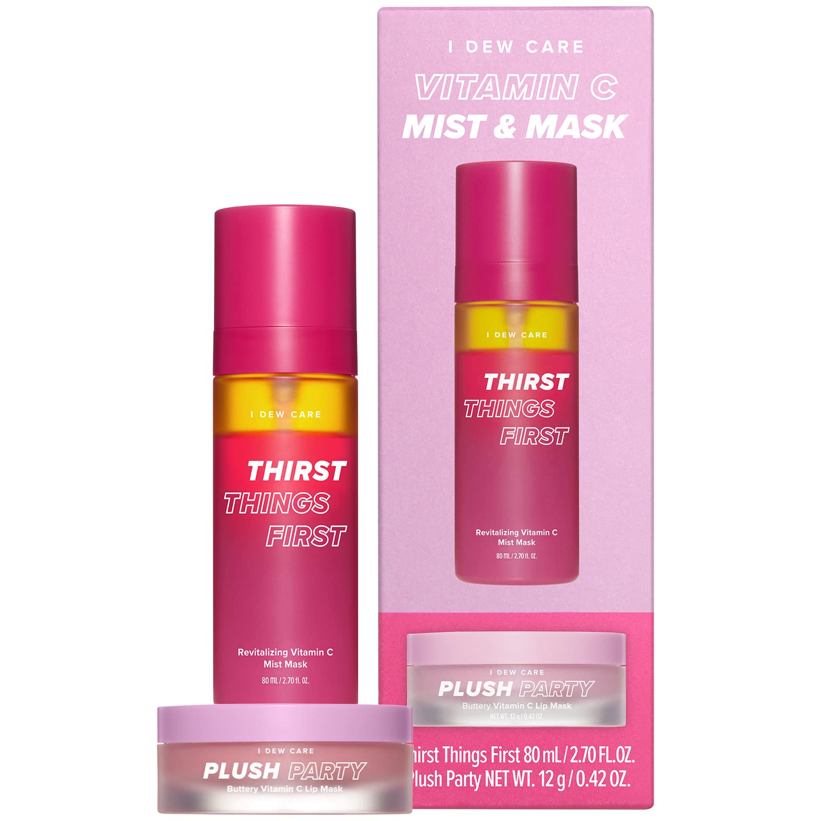 Buy I DEW CARE Lip Mist Duo Plush Party Lip Mask Thirst Things First