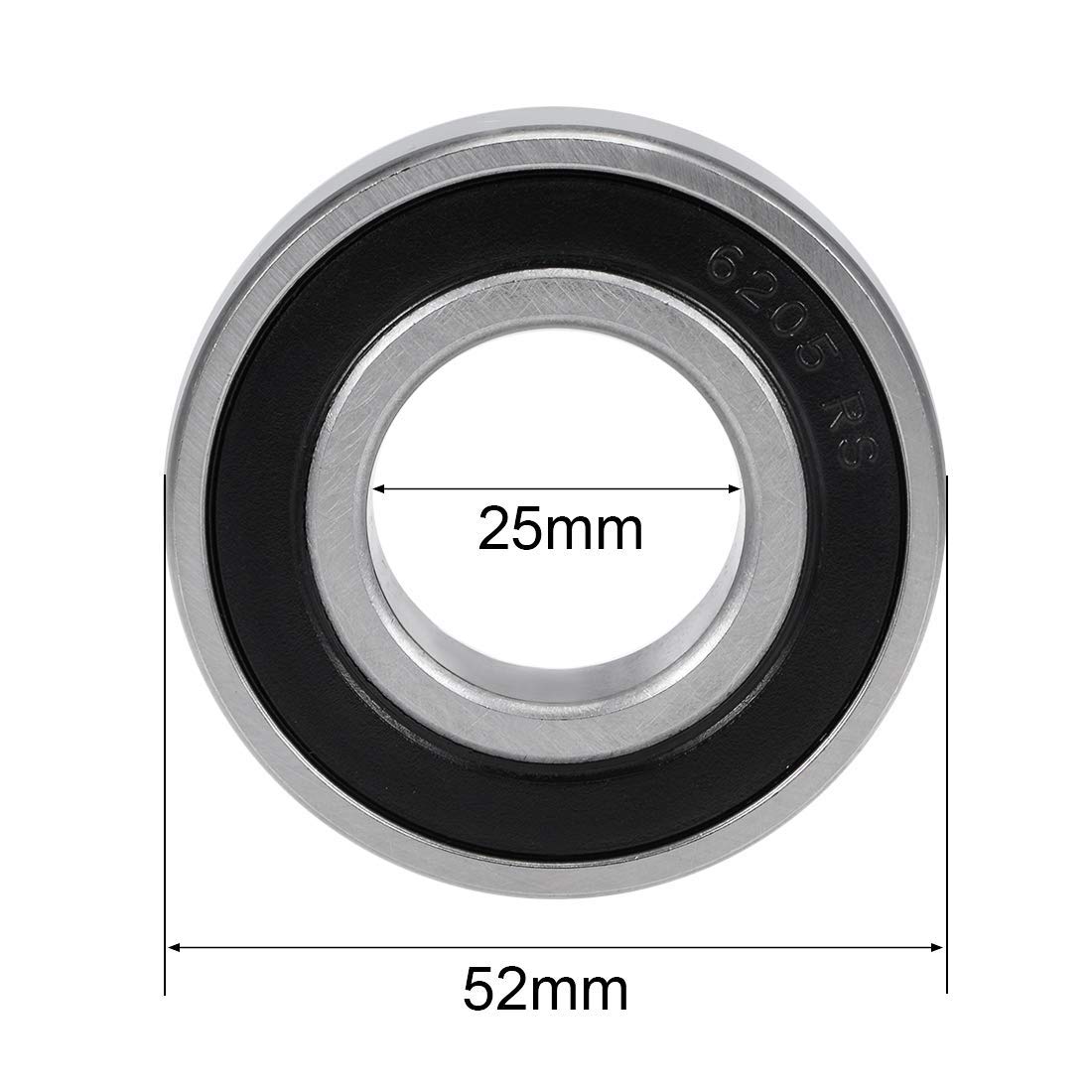 Kugellager 6205-2Z – 25x52x15 Mm, Beidseitig Abgedichtet (2Z), ABEC-5, Stahlkäfig