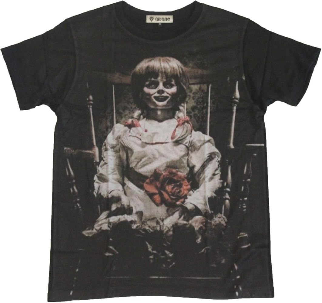 Amazon | [GibGae] ホラー映画Tシャツ アナベル 死霊人形の誕生