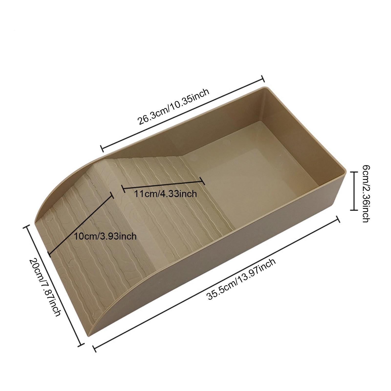 Ciotola Per Tartarughe Con Rampa - Vasca 35.5x20 Cm Per Acqua, Cibo E Sole - Foto 13