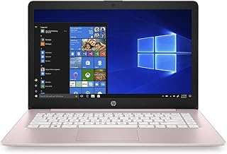 HP Stream 14-Inch Laptop, Intel Celeron N4000, 4 GB RAM, 32 GB eMMC, Windows 10 Home in S Mode with Office 365 Personal for 1 Year (14-cb184nr, Rose Pink)