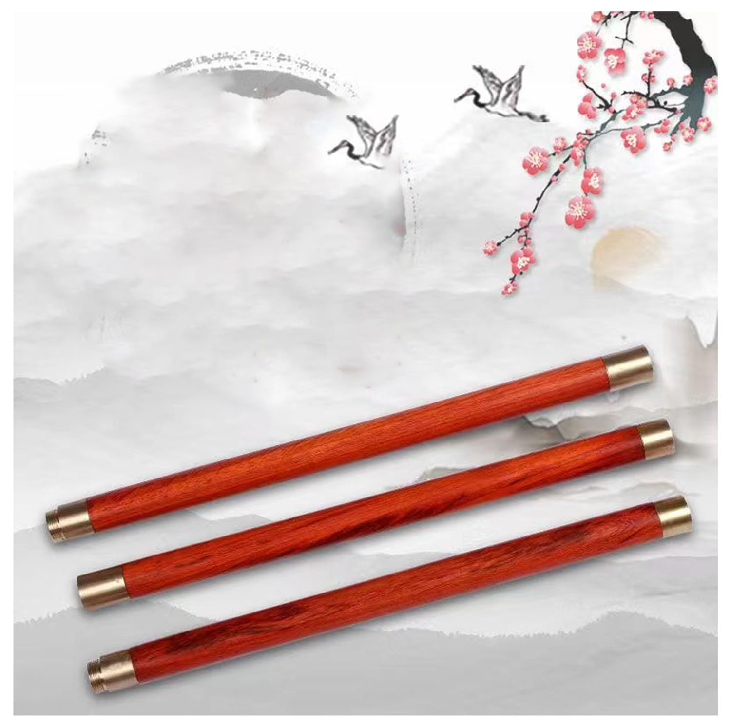Bâton De Tai Chi, Bâton d'arts Martiaux en Bois, Règle De Tai Chi en Bois De Qigong Tai Chi Bang Traditionnel Chinois pour l'exercice de Moring Âgé 120 * 2.5cm