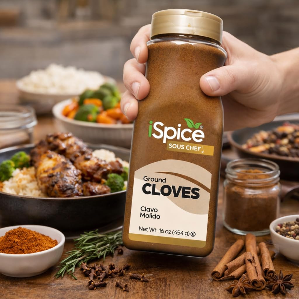 iSpice | Cloves Ground | 16 oz | Bulk Size | Gourmet Spice | Kosher