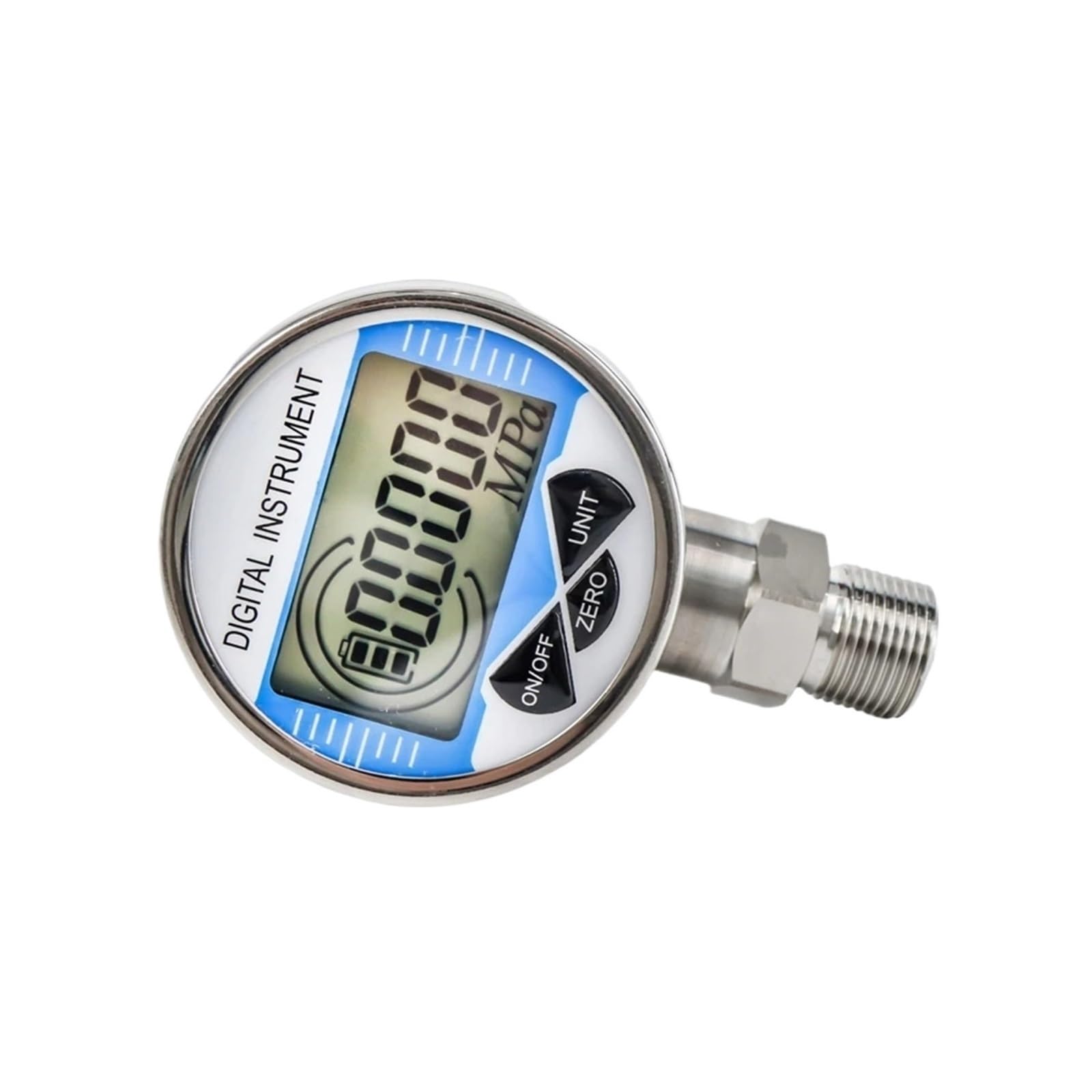 Manómetro digital inteligente de acero inoxidable ZQP-100G(0-0.1Mpa,60mm dial diameter)
