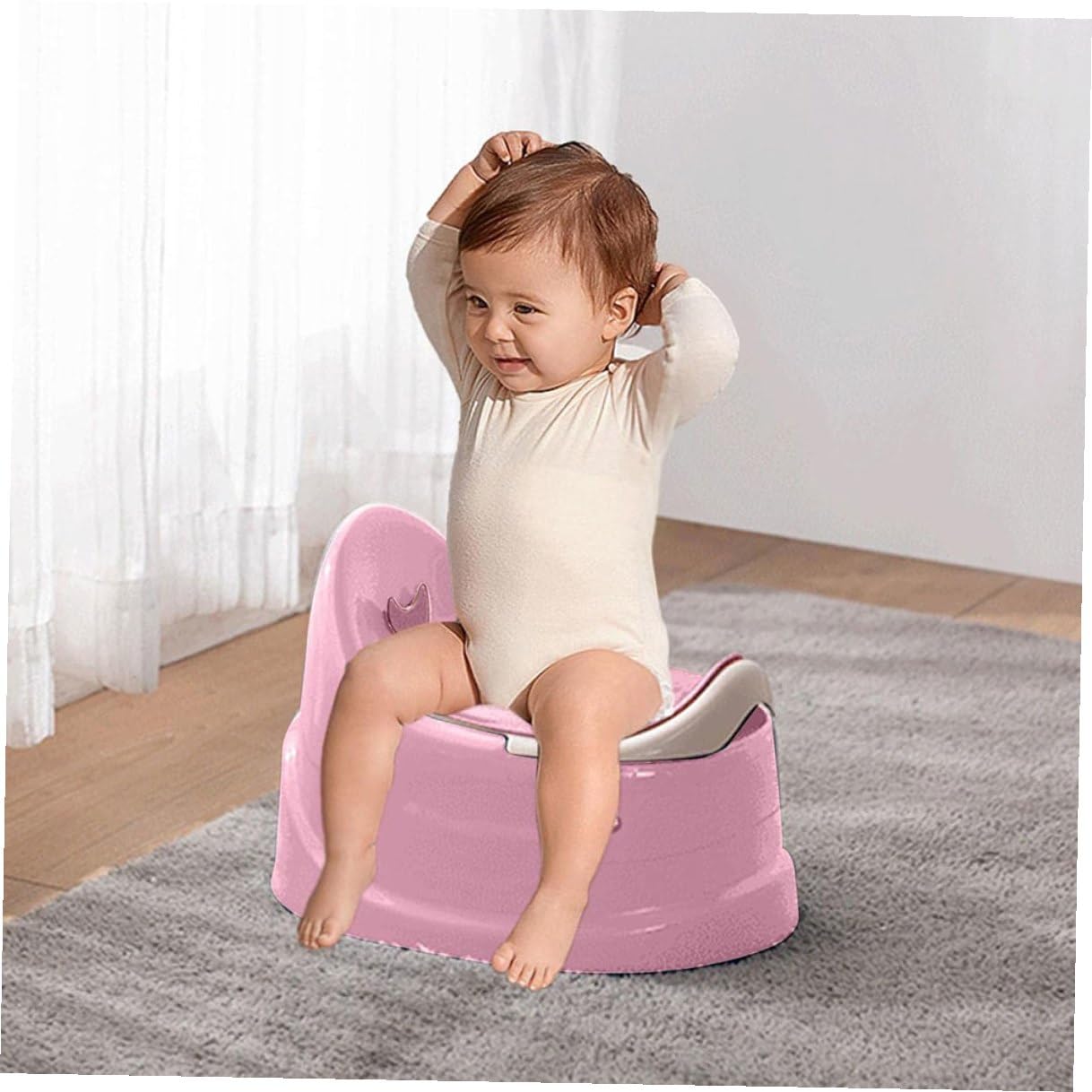 Töpfchen Trainings Wc Sitz für Mädchen und Jungen Tragbarer Leichter Toilettentrainer mit Multifunktionalem Urinal für Zuhause Auto und Reisen Einfach zu Verwenden und Mitzunehmen