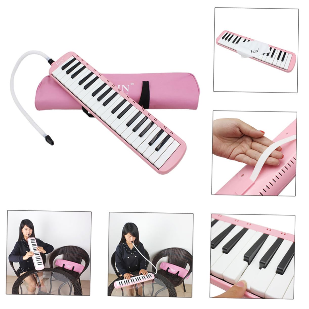 BESTonZON Pianola Tasti con Custodia Strumento Musicale Melodica Portatile per Principianti e Amanti della Musica senza Necessità di Batterie