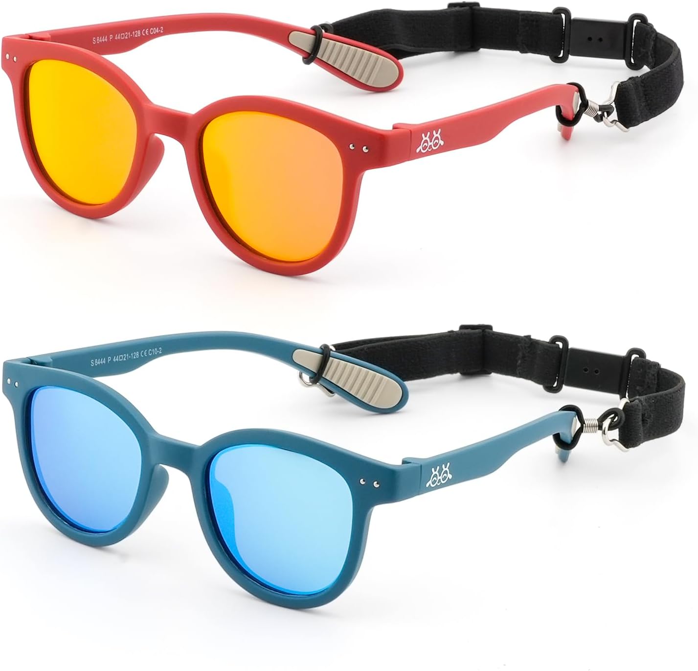 A13-kids Sunglasses-dazzling Red & Dark Green