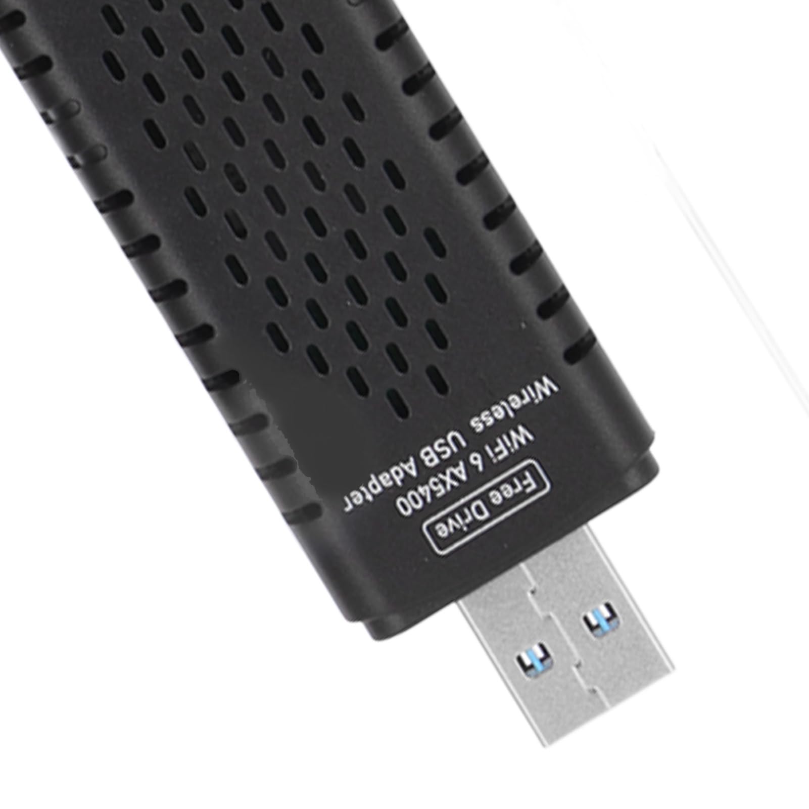Topiky Adaptateur WiFi USB 3.0 WiFi 6E AX5400M pour PC, 802.11AX 3 Bandes 6G 5G 2,4G Double Antennes 6 DBi Adaptateur Réseau USB WiFi Dongle pour Ordinateur de Bureau Ordinateur