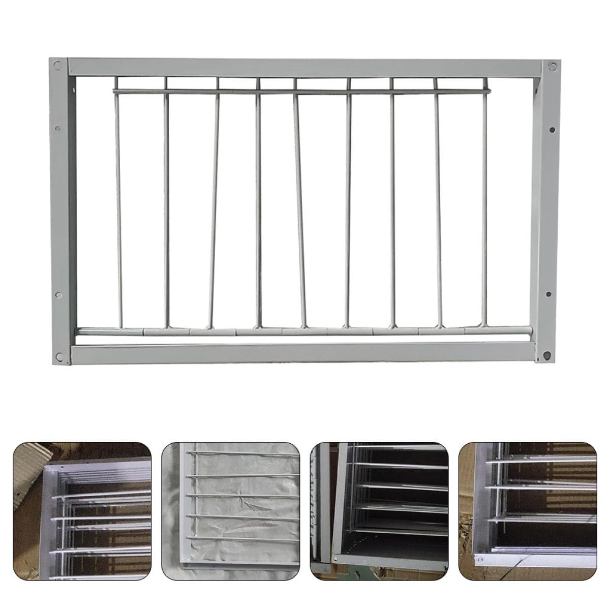 MAGICLULU Puerta para Jaula de Pájaros 2 Piezas 40x26 Cm de Hierro Reforzado para Aves y Pájaros, Diseño Seguro en T, Suministros para Jaulas en Granja y Cuidado de Aves de Corral