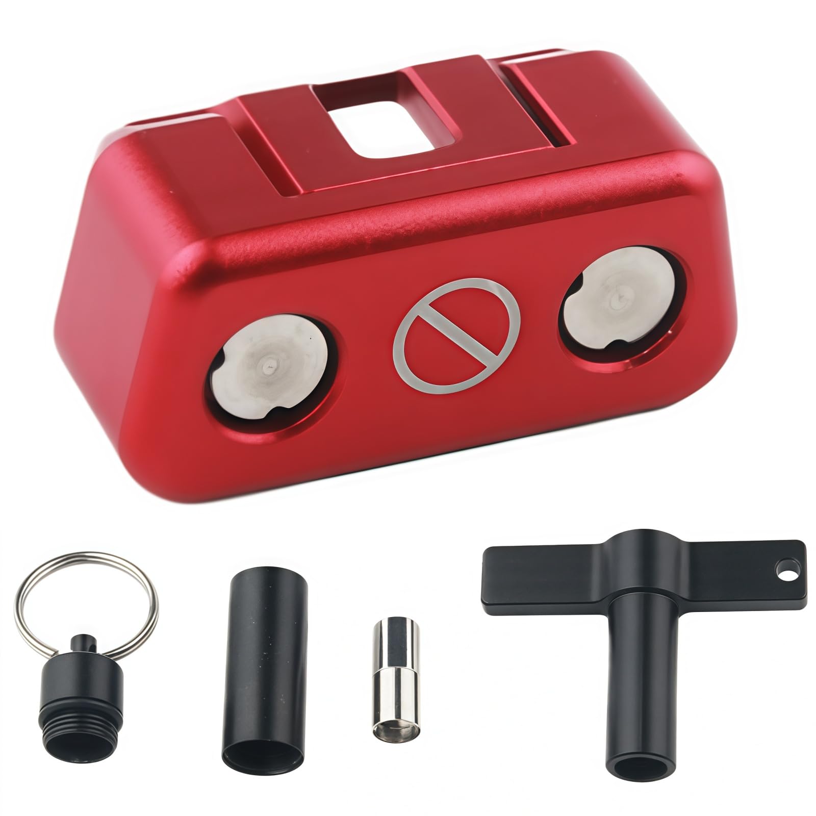 Mijunhd Red Obd2 Port Anti-Theft Locking Tool Aluminum Alloy Obd Port Protector For Cars Suv Truck