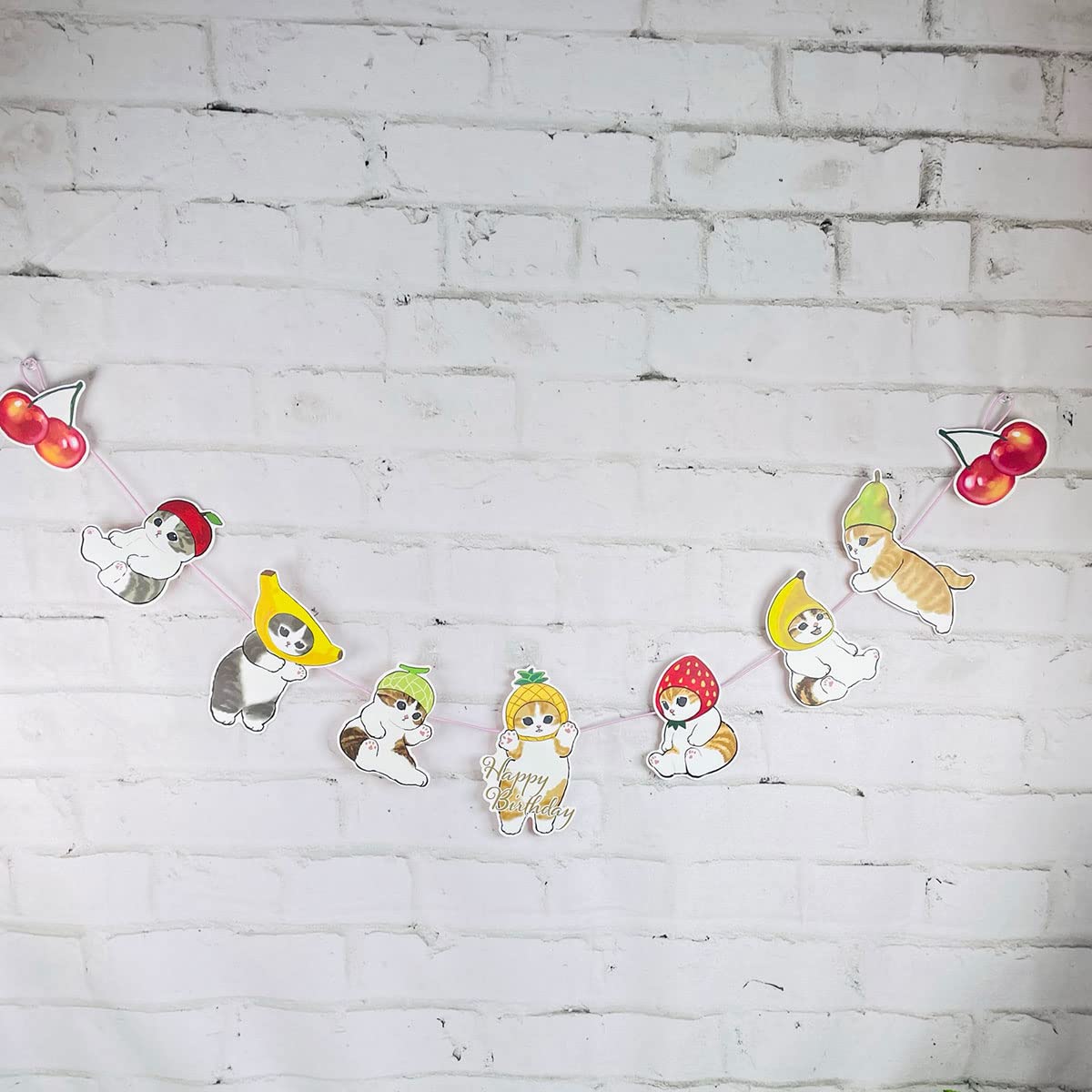 ともにゃ様✶⋆確認専用ページ バースデーガーランド 誕生日 メッセージカード バースデーカード＊フラッグ＊ガーランド＊封筒付き【オリジナル