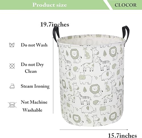 Miniatura 6 de CLOCOR Cesta de lavandería para bebé, cestas plegables de almacenamiento de juguetes para niños, cesta de guardería para niños y niñas, decoración
