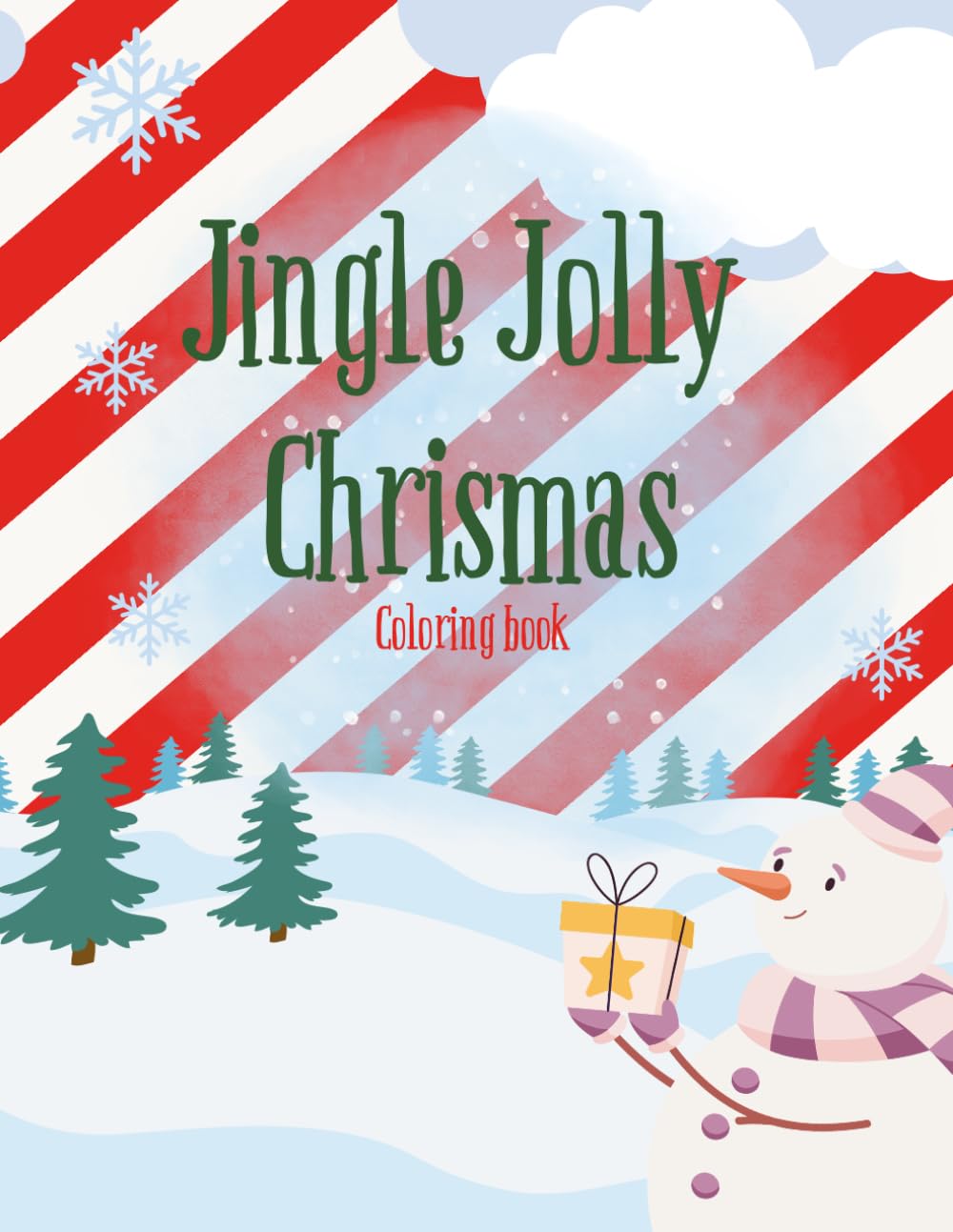 Jingle Jolly Christmas Coloring Book: A Cozy and Merry Holiday Coloring Book for Kids – 50 Pages, Large 8.5 x 11