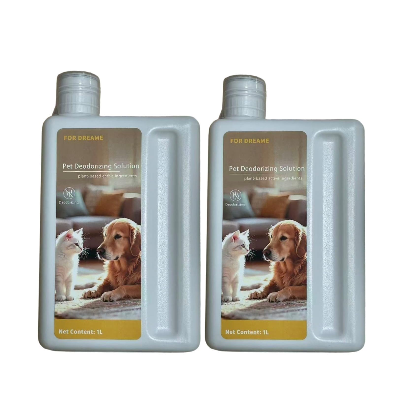 Solución de limpieza eliminadora de olores de mascotas, 1000ML (33,82 Fl oz). Compatible para Dreame. Accesorios para aspiradoras, accesorios para fregadoras de pisos(2pack)