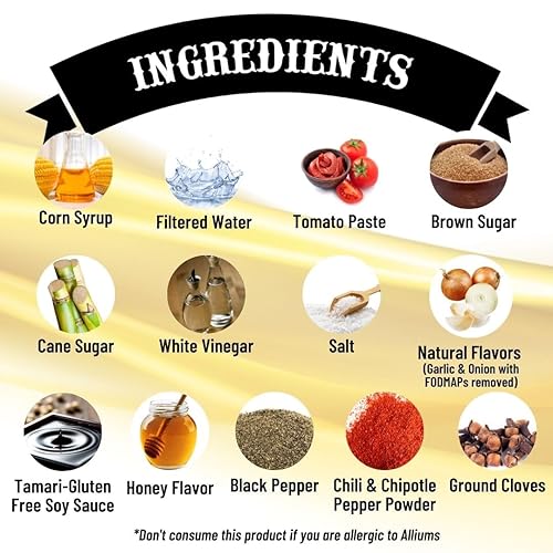 Miniatura 5 de SnS Golden Hive BBQ Sauce  Aprobado para estómago sensible  Apto para intestinos  Apto para SII  Certificado bajo FODMAP de la Universidad Monash