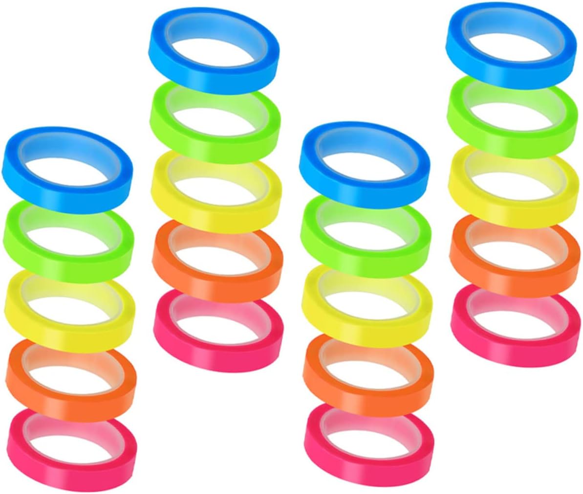 100rolls Transparent Highlighter Tape Multi-Function Sticky Tabs for Book Marking Portable Page Markers for Students Teachers and Office Use Convenient Indexing