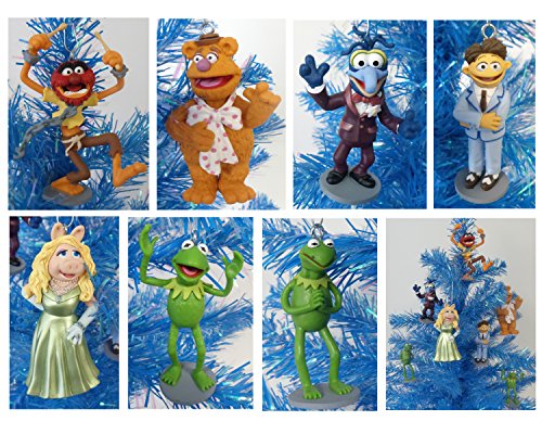 The Muppets Set of 7 Holiday Christmas Tree Ornaments Featuring Kermit the Frog, Miss Piggy, Fozzie, Gonzo, Animal and Walter - 3