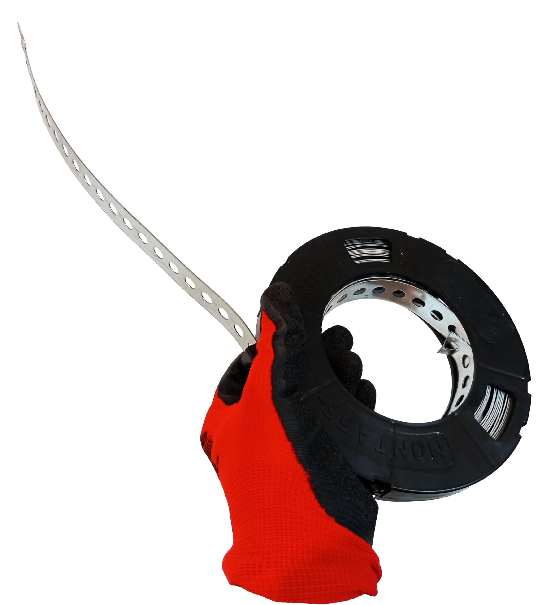 HAFD Perforated Metal Mounting Tape, Galvanised Steel Fixing Strap for Wood Pipe & Cable Installation - Image 4