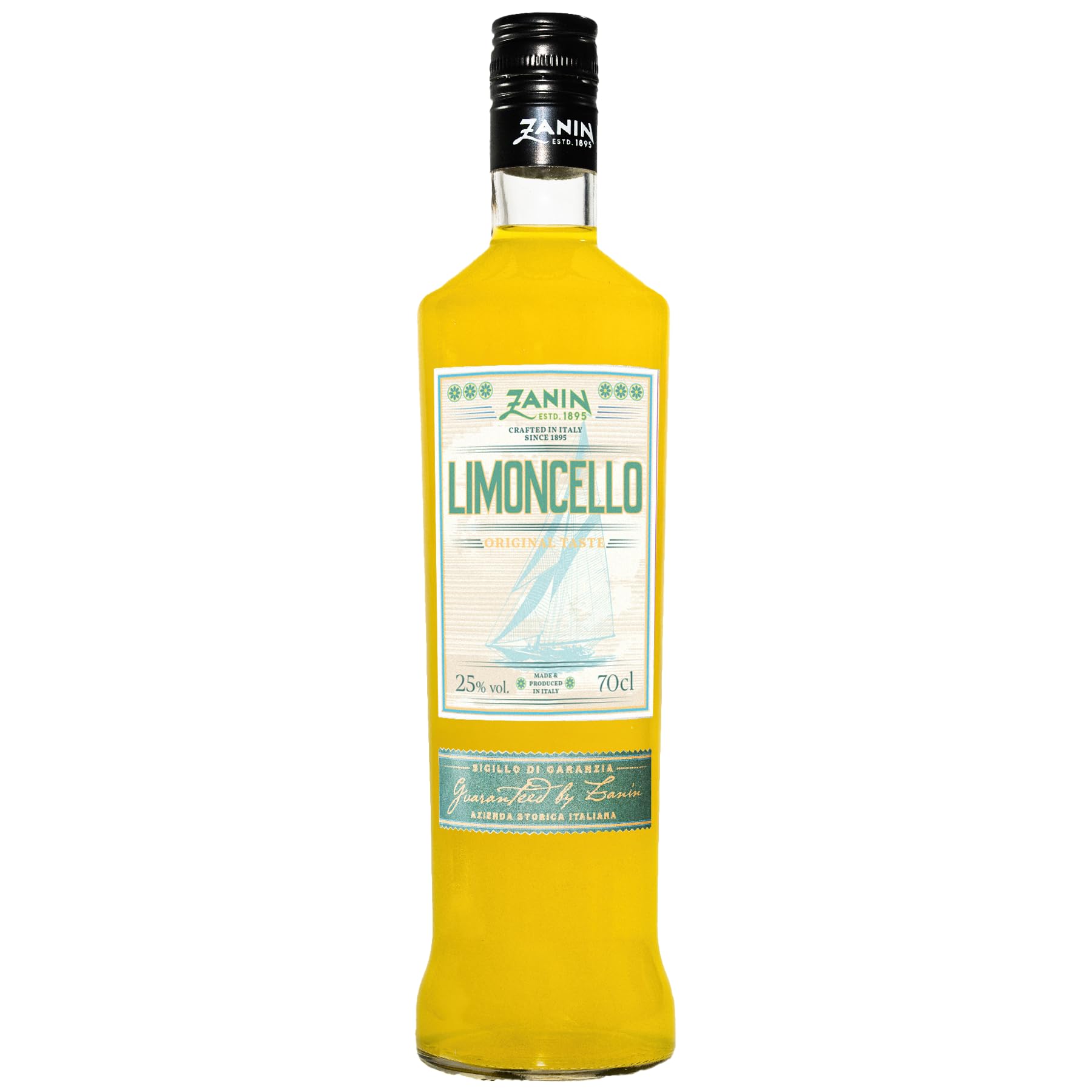 Zanin 1895 Limoncello Liqueur 70cl, 25% ABV | Refreshing Italian Lemon Liqueur
