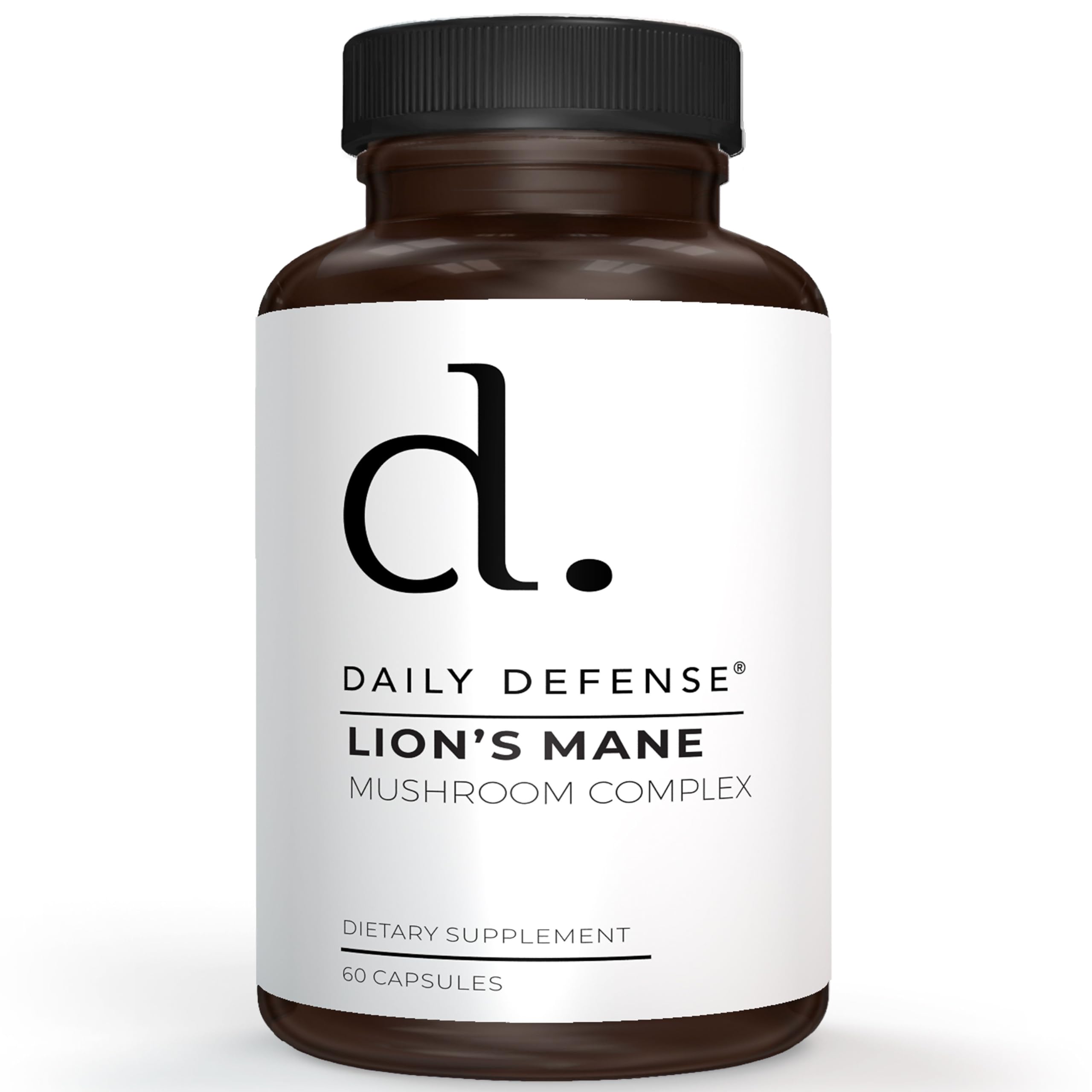 Lions Mane Mushroom Supplement 500mg - 5x Fruiting Body Mushrooms with Reishi, Maitake, Shiitake, & Chaga - Memory & Focus Brain Support Supplements, 60 Nootropic Capsules, Made in the USA