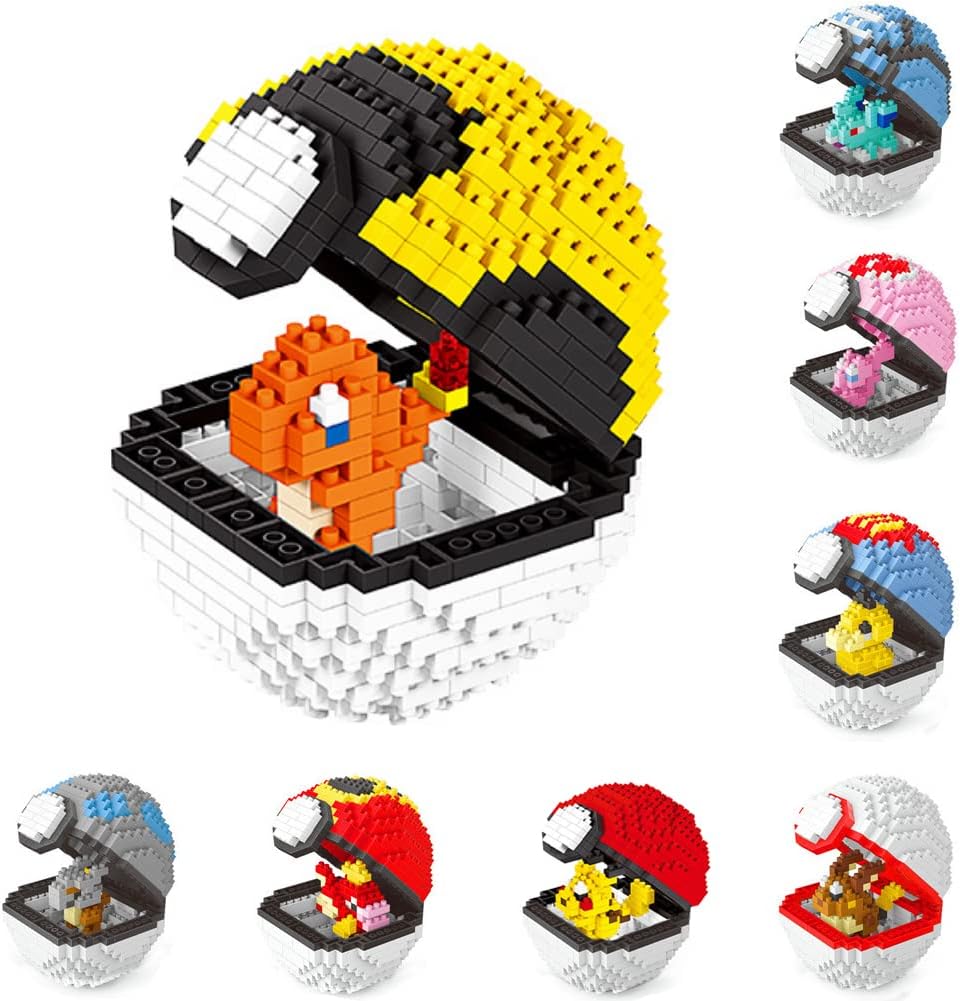 Mini Bloques De Construcción, 417+PCS Mini Bloques Nano Juguetes De Bricolaje, Construcción Personaje De Anime, Rompecabezas 3D Juguetes Educativos De Bricolaje, para Los Niños, Niñas Y Niños Regalos