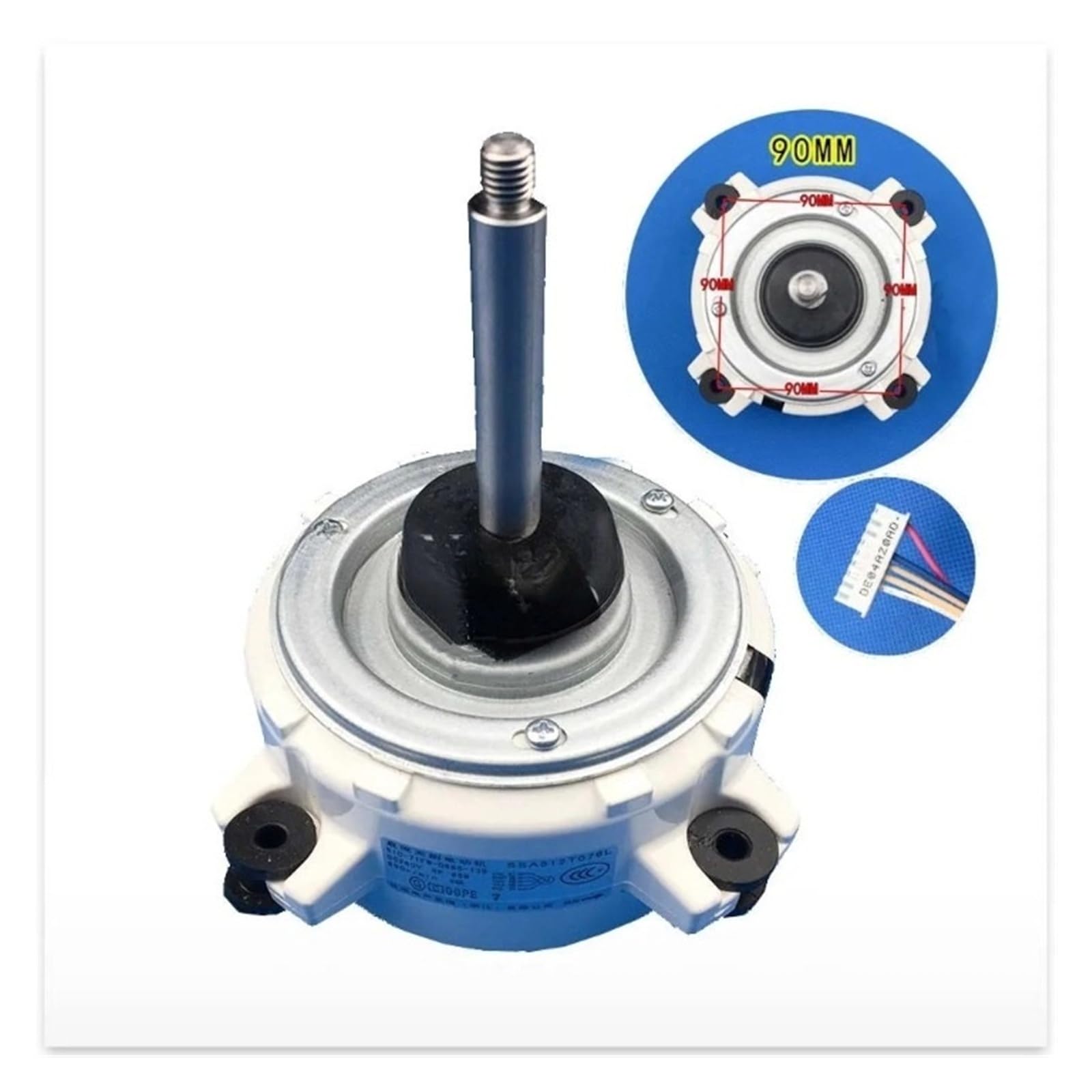 Motor del Ventilador del Aire Acondicionado, Compatible con SSA512T076B/L SIC-71FW-D886-2 SIC-71FW-D886-13B SIC-71FW-D886-19B SSA512T076T
