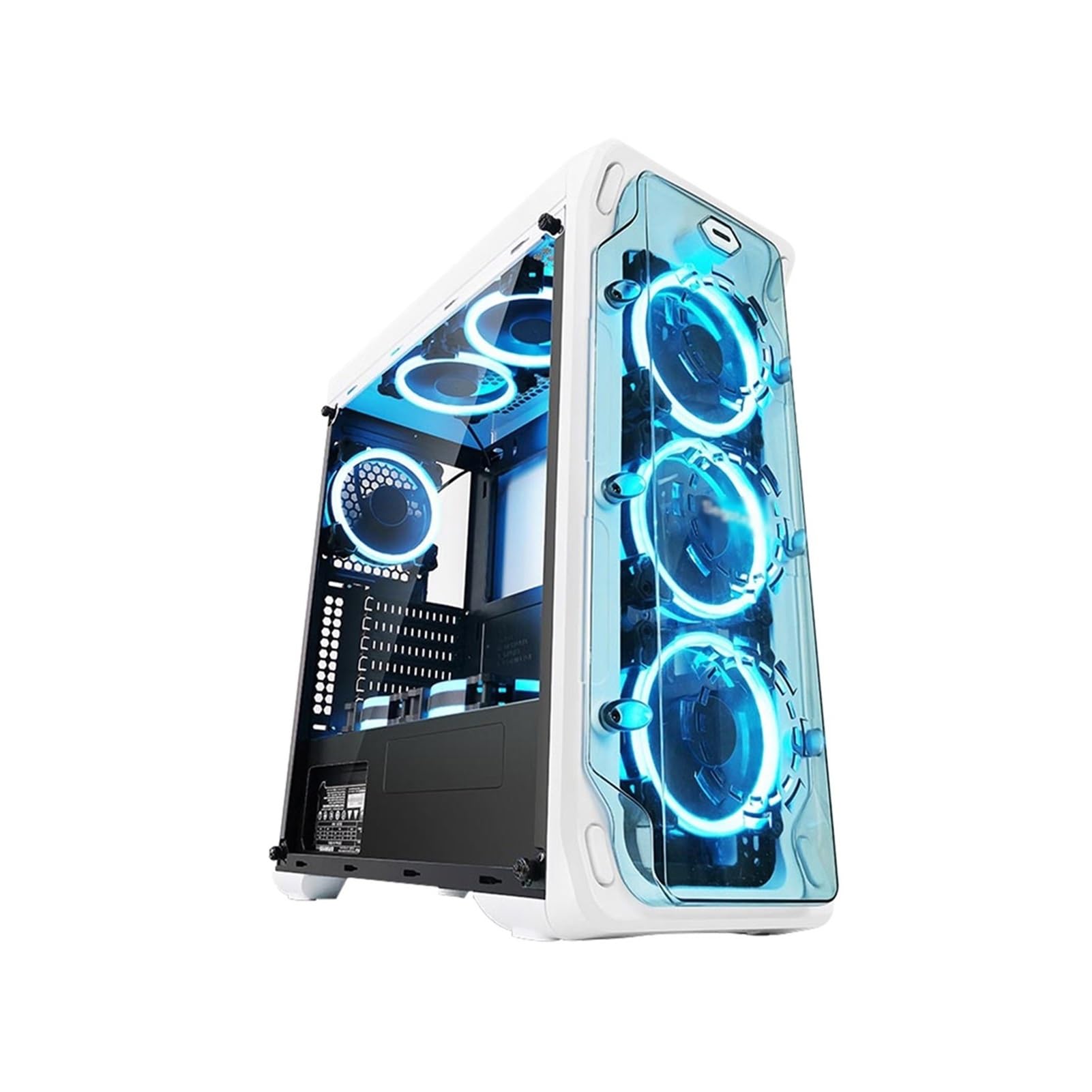 Obudowa do gier komputerowych, Obudowa Mid-Tower ATX/M-ATX/ITX, 8 wentylatorów, Obsługuje chłodzenie wodne, Dwustronny panel akrylowy, Górny panel I/O, USB3.0