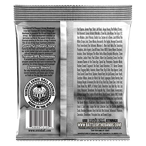Image of Ernie Ball Extra Slinky Coated Titanium Electric Guitar Strings, 8-38 Gauge (P03125)
