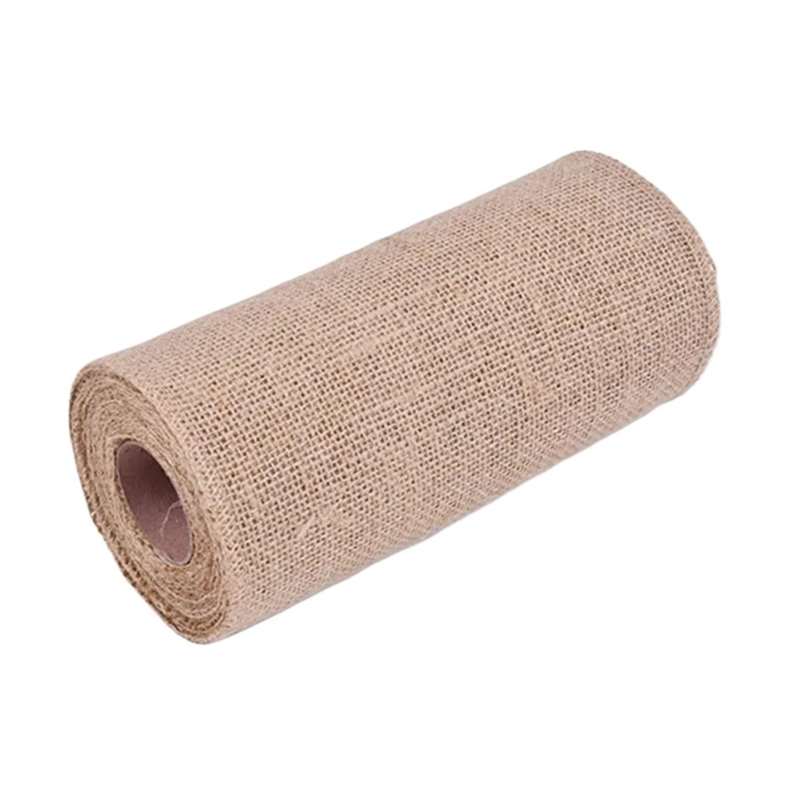 Juteband 10 Meter 20 cm natürliche Jute-Sackleinen-Sackleinenbandrollen Vintage rustikale Hochzeitsdekoration Dekor